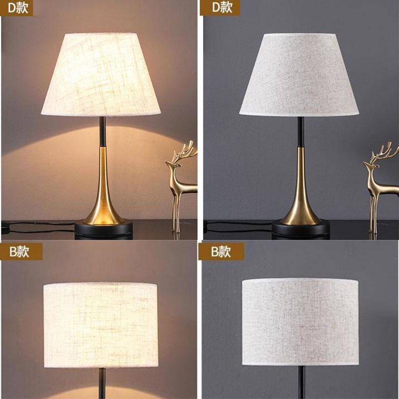 LED Table Lamp Living Room Study Table Lamps for Bedroom Lights Decoration Bedside Lamp Shade