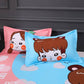 Two-pack Pillowcases for Couples Bedroom Pillowcases Thickened Brushed Cartoon Pillowcases Skin-friendly Soft Pillowcases