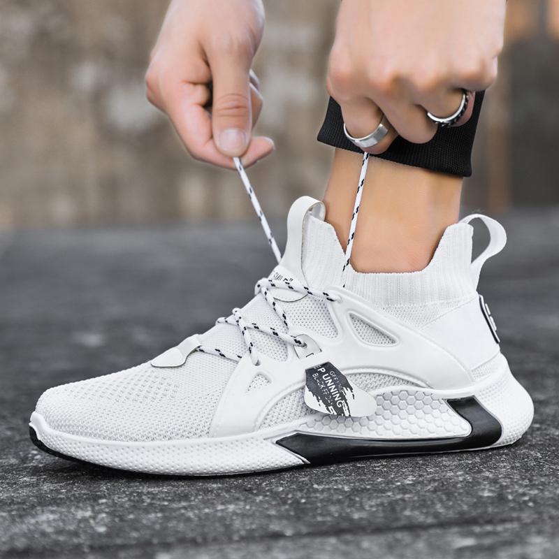 Sports Shoes Men's Running Shoes Korean Style Breathable Casual Men's Shoes Fashion Student Tennis Shoes Men