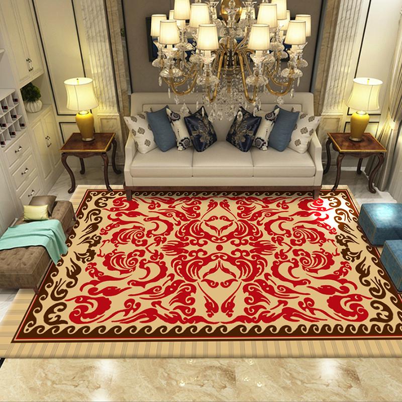 Persian Living Room Carpets And Rugs European Court Carpet For Bedroom Blanket Ethnic Floor Mat