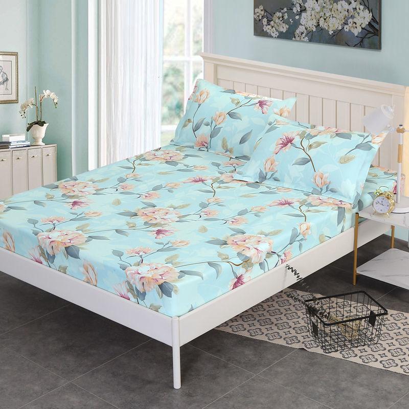 Modern Minimalist Brushed Mattress Protector Dustproof Non-slip Mattress Cover Single Piece Double Bedroom Bedding