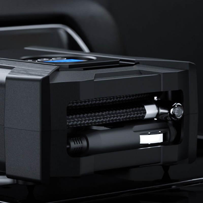 Car Air Pump High-power Car Portable Multi-function Car Air Pump Tire Universal Pump with Air Nozzle LED Light Data Display