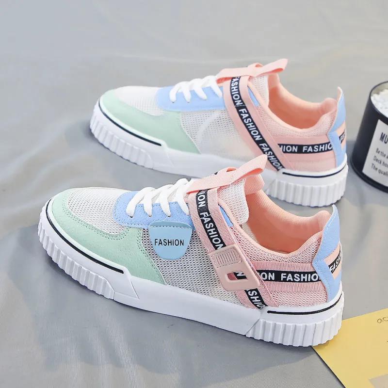 Mesh Summer Women's White Shoes Student Korean Style Breathable Casual Sports Sneakers
