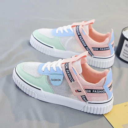 Mesh Summer Women's White Shoes Student Korean Style Breathable Casual Sports Sneakers