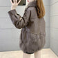 Autumn and Winter Models of Imitation Fur Coat Women's Short Thickened Loose and Thin Fashionable Fox Fur Plush Coat