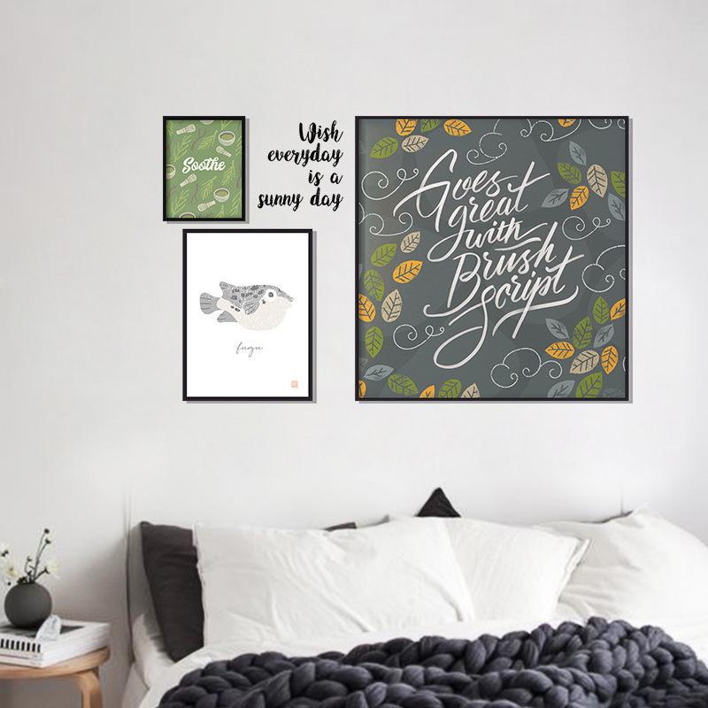 3D personality creative warm wall stickers room sofa background decorative photo frame painting