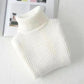 High-neck Knitted Sweater Boys Girls Autumn Winter New Without Velvet Plus Thickening Small Medium Large Children's Bottoming