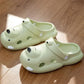 Cute Cartoon Bear Couple Baotou Cave Shoes Women Wear Summer Sandals Fashion All-match Thick Bottom Non-slip Sandals and Slippers