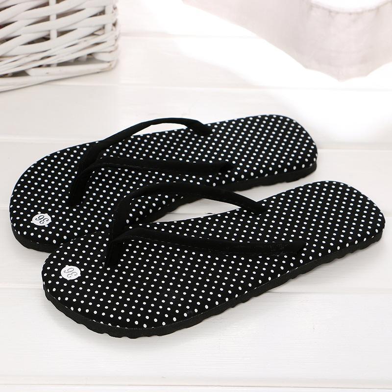 Summer Ladies Leisure Leopard-print Flip-flops Sandals Beach Non-slip Slippers