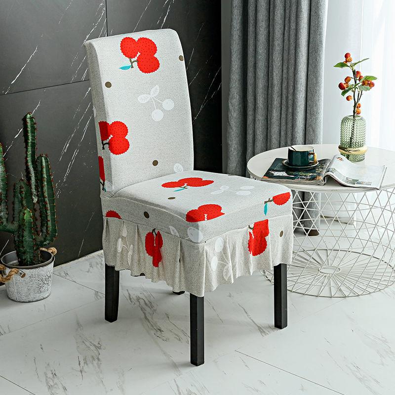 2/4/6Pcs  Stretchable Dining Chair Cover Spandex Elastic Pastoral Modern Slipcovers Furniture Cover for Kitchen Wedding