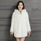 Faux Mink Coat Women's Mid-length Autumn and Winter Thick Plus Size Hooded Fur Coat Women Are Thin