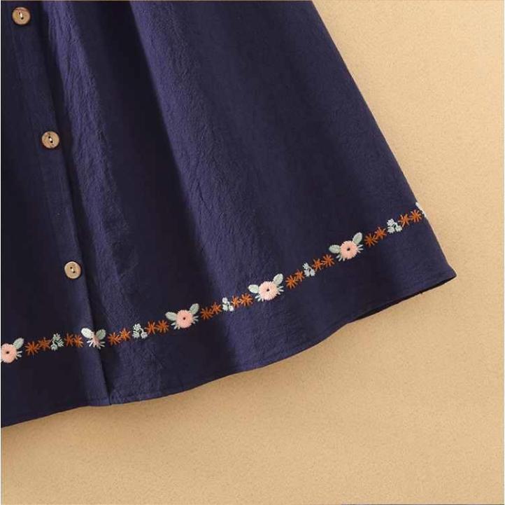 Button Midi Skirt Women 2020 Spring Summer Casual Elegant High Waist Pocket Skirt Female Korean Washed Cotton A-line Skirt