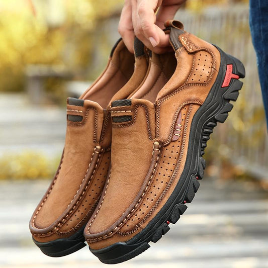 Outdoor Shoes Youth Shoes Leather Shoes Casual Men's Shoes Fashion Non-slip Walking Shoes 38-48