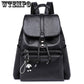 Women Fashion Backpack High Quality Leather Backpacks for Teenage Girls Female Backpacks