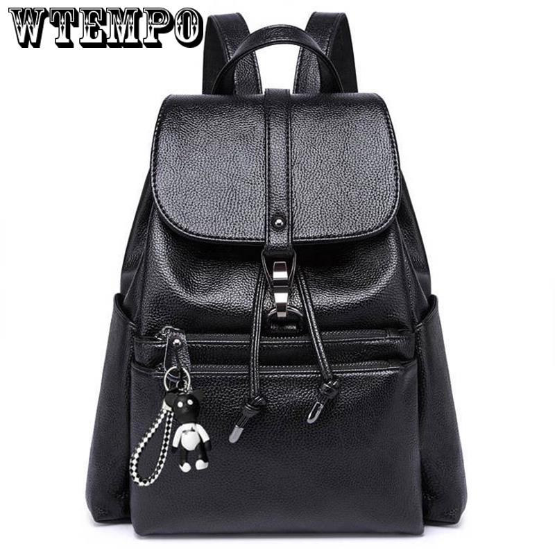 Women Fashion Backpack High Quality Leather Backpacks for Teenage Girls Female Backpacks