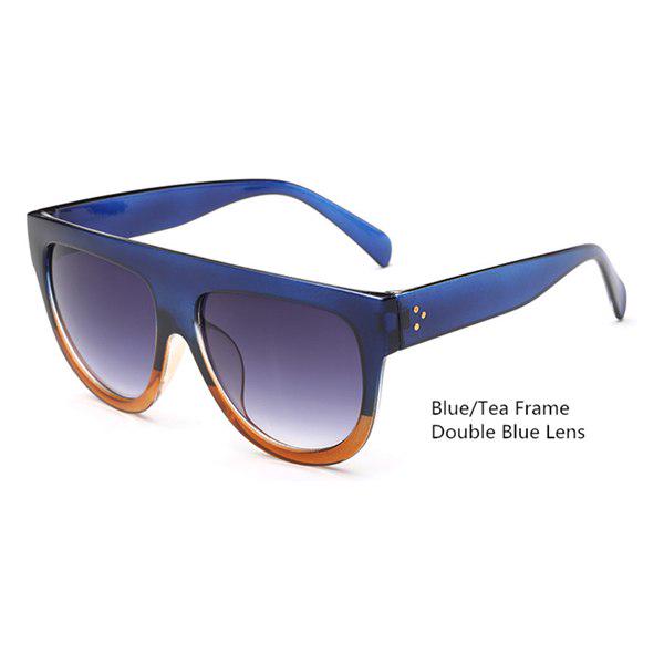 WTEMPO Ladies 2019 Vintage Sunglasses Woman Flat Top Mirror Sun Glasses Cat Eye Sunglasses