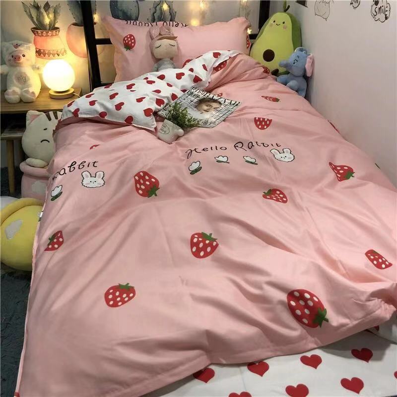 Floral Quilt Cover Sheet Three-piece Single Bed Set Household Bedding