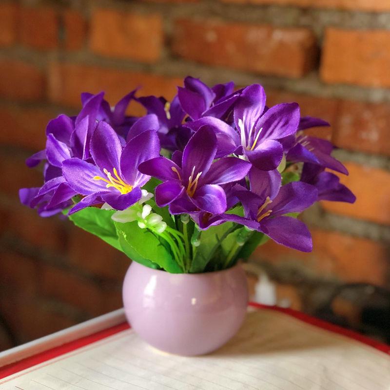 Artificial Flower Ceramic Set Fake Flower Potted Plant Home Furnishing Living Room Bedroom Furnishing Hotel Restaurant Decoration Floral Art