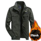 Bomber Casual Jacket Men Autumn Outerwear Sportswear Winter Thick Plush Mens Jackets Coats M-5XL 6XL