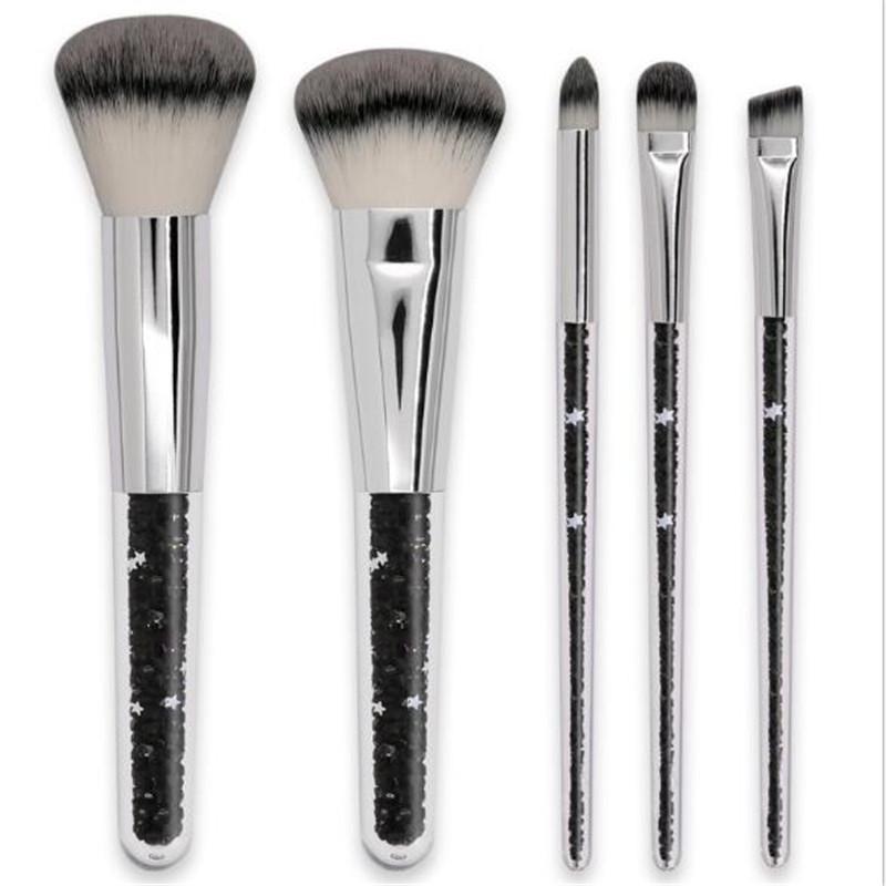 Women's Fashion Brushes 5PCS Withered Wood Color Cosmetic Makeup Brush Suit Tools Foundation Brush