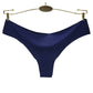 6 Pieces/set of Ice Silk Seamless T-shaped Panties Feminine Fashion Large Size Wide Belt Pure Color Panties