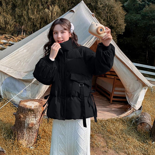 Winter Fashion Women's Cotton-padded Jacket Students Korean Style Loose Cotton-padded Jacket Winter Short Warm Jacket