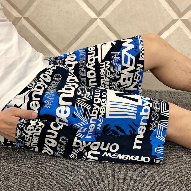 Summer Ultra-thin Cotton Silk Rayon Large Pants Five-point Pants Beach Pants Thin Section
