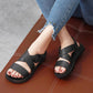 Summer Women Shoes Solid Color Thick Flat Sole Outdoor Sandals Anti-slip Simple Casual Light Cool Sandals
