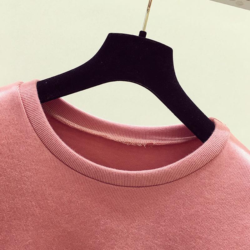Street Letter Print Round Neck Pullover Sweater Women 2021 Autumn Hip-hop Couple Top