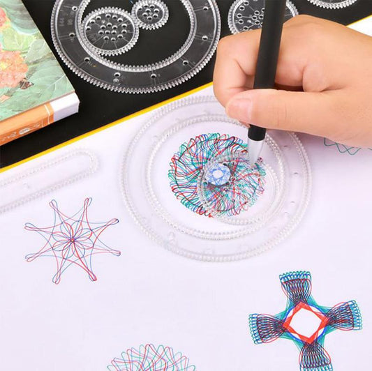 1/5 Pcs Variety Flower Ruler Set Student Educational Toys Drawing Tools Creative Toys