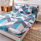 Mattress Protector Bedding Three-piece Cotton Padded Printed Bedspread and Pillowcase