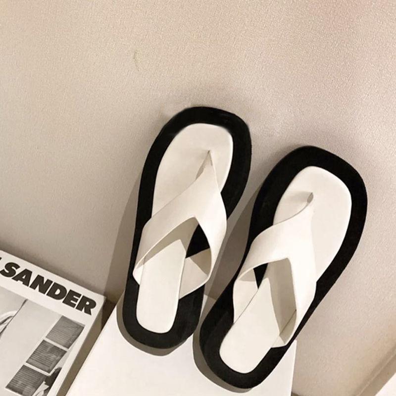Thick Bottom  Flip-Flop Thong Sandals Summer Shoes Soft Bathroom Slippers Slides Outdoor Indoor Shoes Women
