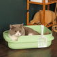 Cat Litter Box Splash-proof Semi-enclosed Large Cat Toilet Deodorant Cat Poop Box Small Kitten Litter Box Kitty Supplies