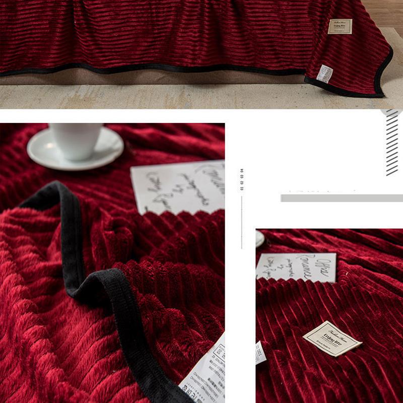 Winter Coral Fleece Blanket Plus Velvet Thick Double-sided Fleece Sheets Flannel Dormitory Single Bed Blanket
