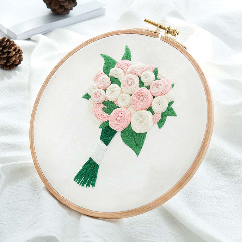Three-dimensional Embroidery Diy Student Handmade Creative Adult Material Package French Ribbon Embroidery Su Embroidery Beginner Kit