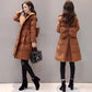 Cotton-padded Jacket Women's Mid-length Loose A-line Skirt Waist Down Padded Jacket Padded Jacket Winter Jacket
