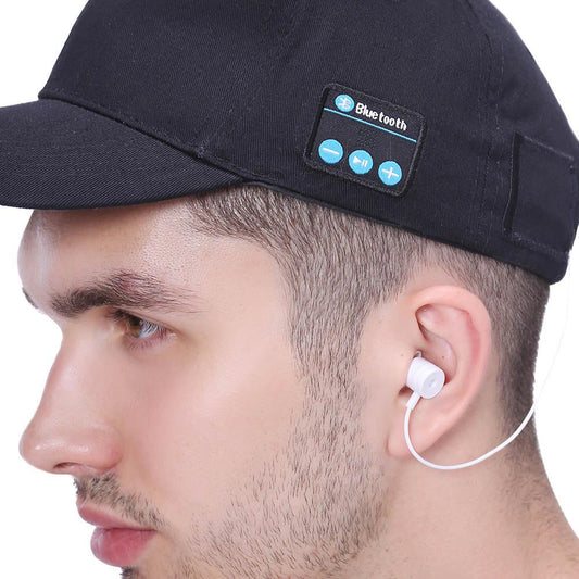 6 Color Bluetooth Music Peaked Cap with Microphone Speakerphone Stereo Headphone Wireless Earphone