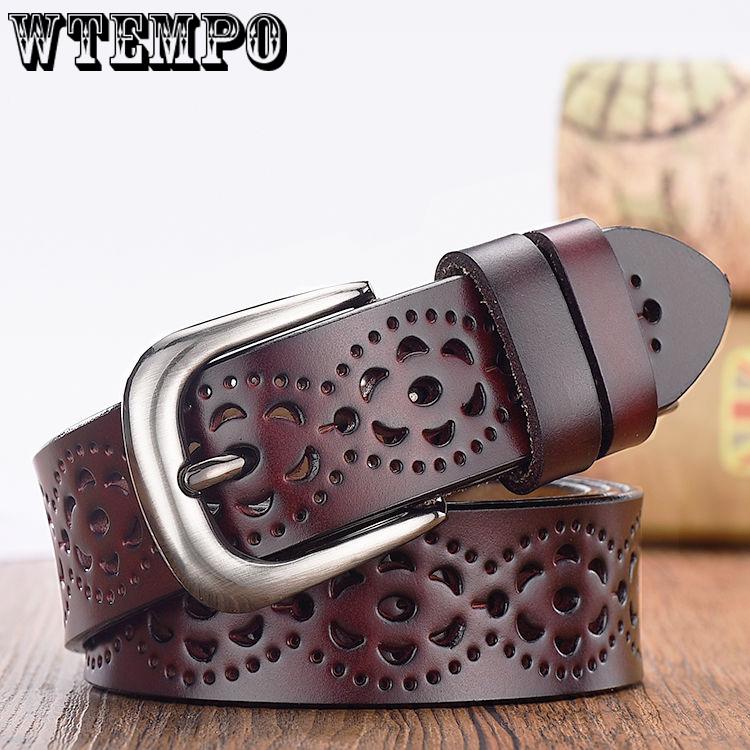 High Quality Luxury Women belt leather female waist strap top pin buckle belts waistband