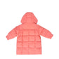 Girls Autumn and Winter Clothing Feather Solid Color Fleece Children's White Duck Down Cotton  Baby Long Loose Thickened Warm Coat