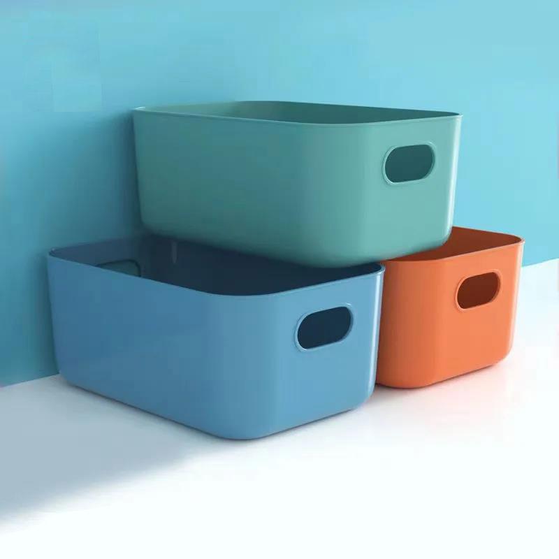 Storage Basket Desktop Storage Box Household Cosmetics Rack Bathroom Kitchen Dormitory Debris Snack Plastic Box