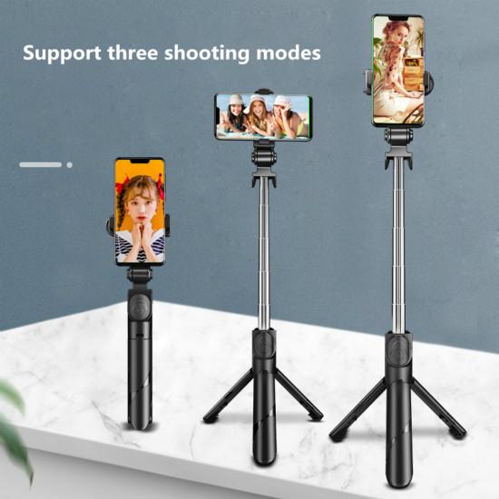 Bluetooth Wireless Selfie Stick Mini Tripod Extendable Monopod with Remote Shutter for IOS Android Smart Phone