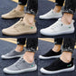 Ice Silk Canvas Shoes Men's Summer Driving Shoes Lazy Pedal Casual Cloth Shoes Korean Version Trend All-match Men's Shoes