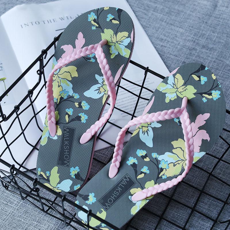 Flat Slippers Flip Flops Summer Beach Breathable Outdoor Shoes Slippers Bathroom Slip On Slippers