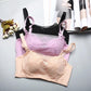 Women's Tube top style no steel ring bra Thick padded bra mold cup gathers sexy lace for flat chest underwear ladies adjustable comfortable brassiere