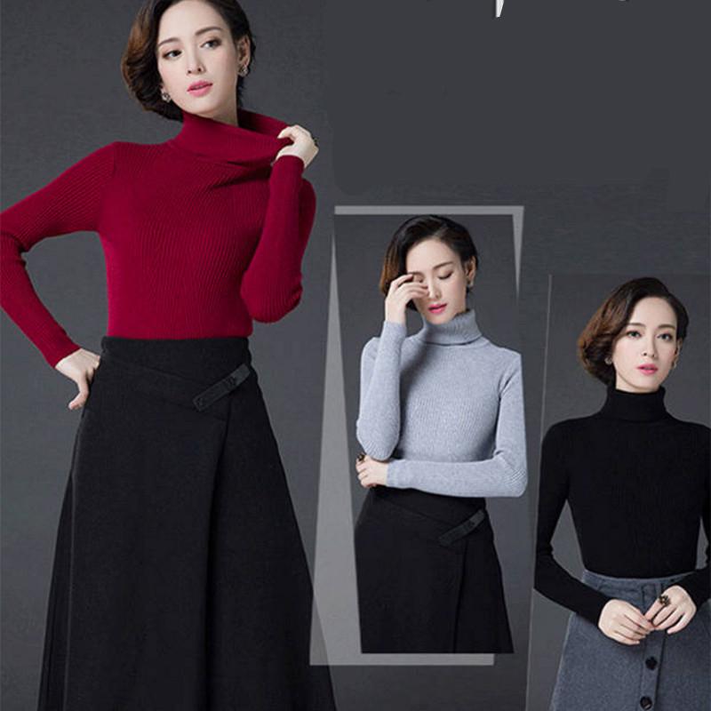 Pofulove Slim Thick Joker Bottoming Sweater Warm Slim Wild Bottoming Shirt Sweater Lady Sweater