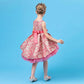 Lace Embroidery Formal Sleeveless Wedding Gown Tutu Princess Dress Flower Girls Children Clothing Kids Party for Girl Clothes