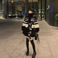 Fashion Black and White Lamb Hair Small Fragrant Wind Women's Jacket Mid-length Thick Lamb Wool Plush Jacket