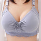 Comfortable Thin Soft Breathable Beautiful Backlit No Steel Ring Gathered Collected and Anti-sagging Women's Underwear Bra