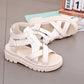 Thick-soled Sandals Women's Summer Height Increase Sandals Beach Roman Shoes Women's One-way Sandals Simple Non-slip