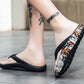 Couple's Spring Summer Slippers Household Soft Mute Flip Flops Non-slip Bathroom Large Size Deodorant Print Slippers